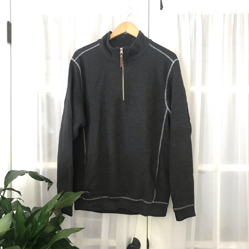 🖤Charles River Apparel 1/4 Zip Pullover Sweater Size Medium